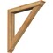 Ekena Millwork Traditional Traditional Rough Sawn Bracket w/ Offset Brace, Western Red Cedar, 6"W x 42"D x 42"H BKT0604X42X42TRA01RWR - alternate 1